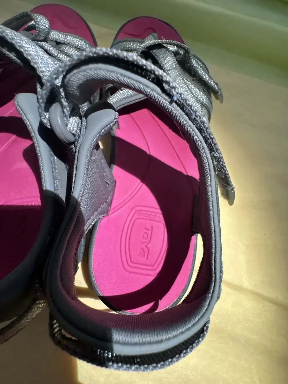 Teva Tirra Metallic Silver and Magenta Sport Sandals